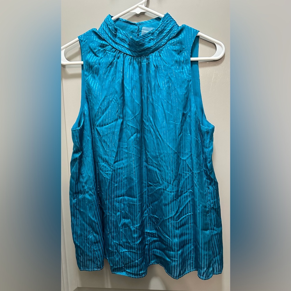 WHBM Size S Sleeveless Dressy High Neck Top NWT